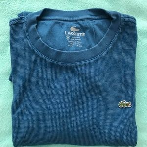 Men's Lacoste Thermal Long Sleeve Shirt Sz 9 (2XL)